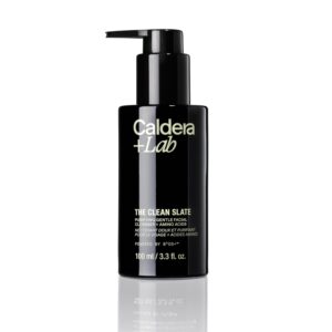 Caldera + Lab The Clean Slate | Men's Gentle Facial Cleanser, 3.3 Fl Oz | Daily face cleanser lifts buildup, balances oil and unclogs pores. Mild exfoliation leaves skin soft and clear