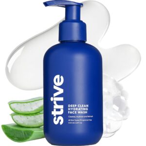 Strive Mens Face Wash, Hydrating Daily Facial Cleanser Niacinamide